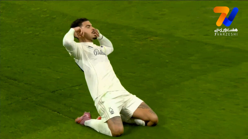 گل سوم ناتینگهام فارست به لیورپول توسط مورگان گیبس وایت