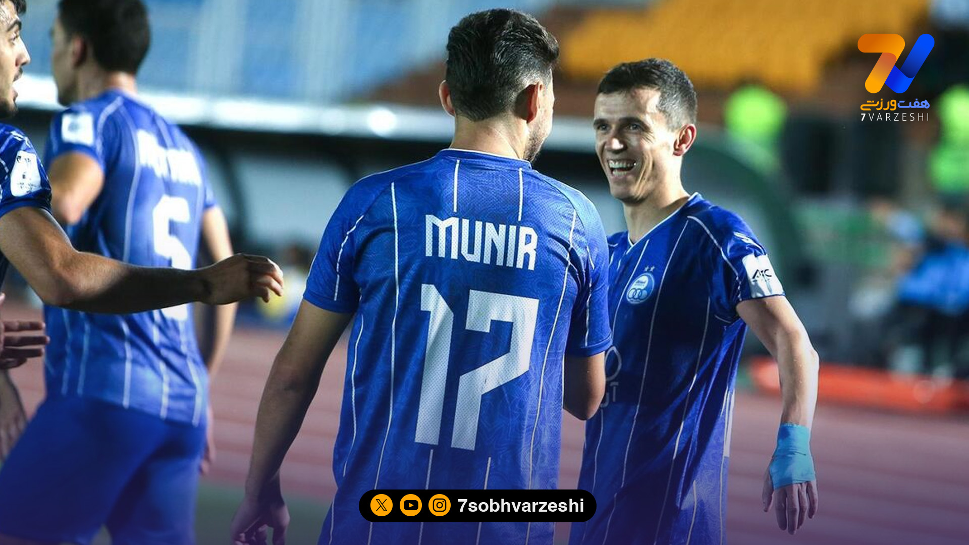 برخورد خطرناک آسانی و منیر الحدادی در تمرین امروز استقلال! عکس