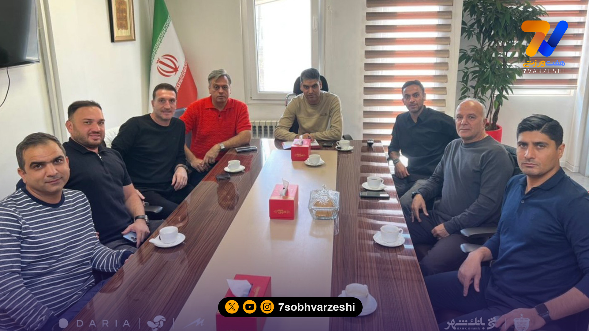 جلسه بررسی مشکلات آکادمی پرسپولیس با حضور حدادی و شاهرودی