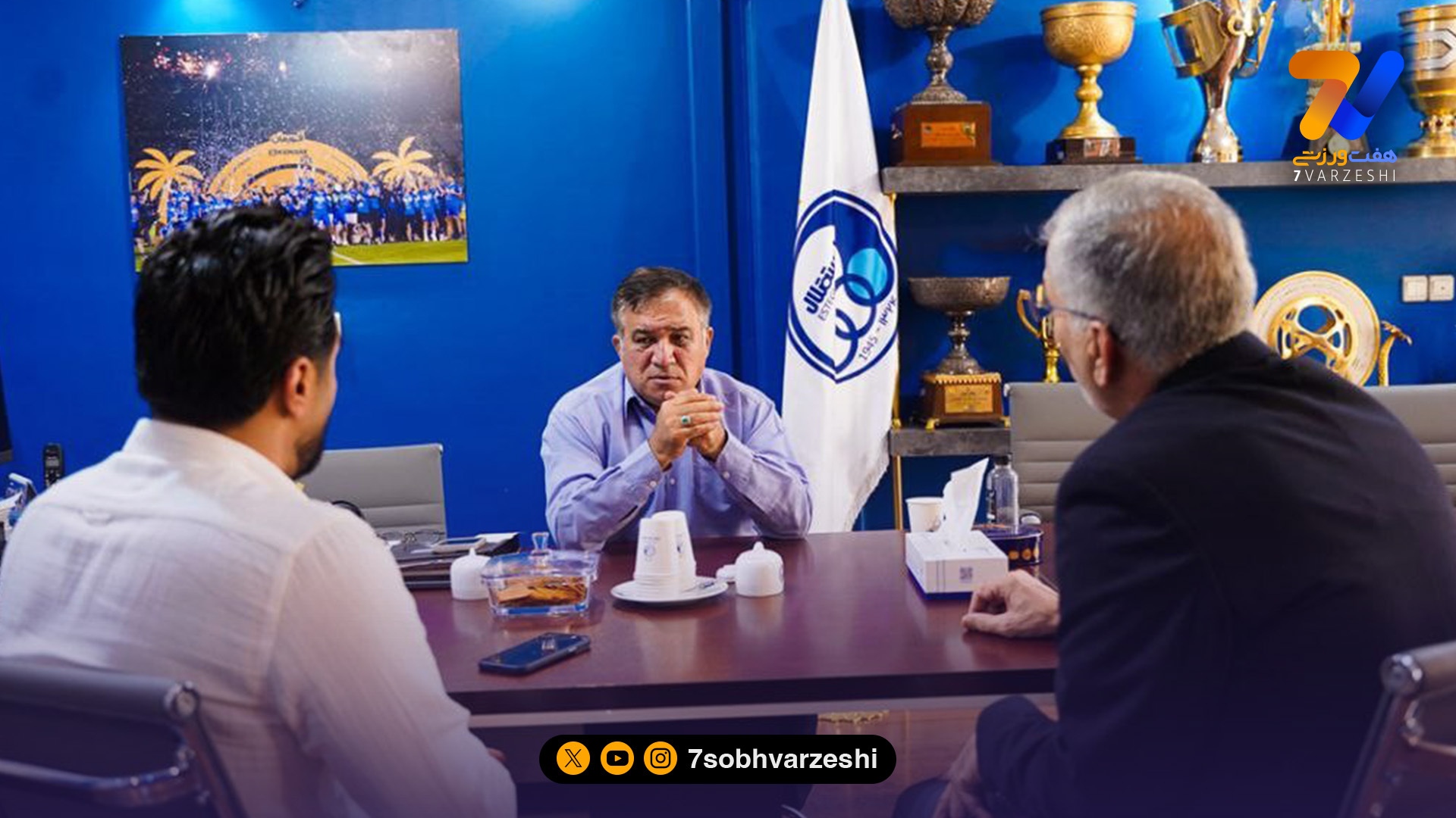 ملاقات تاجرنیا با سرمربی استقلال قبل از سفر به اردن