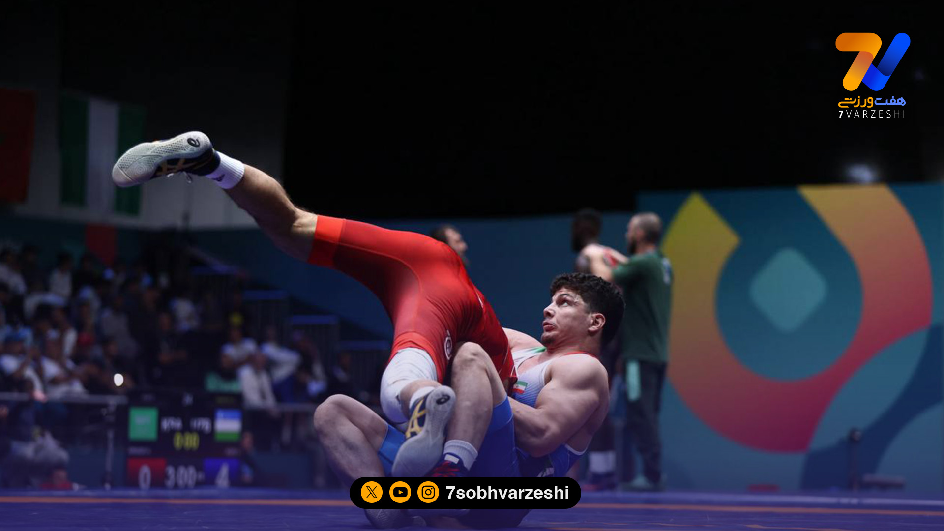 عبدی اولین برد کشتی فرنگی را دشت کرد