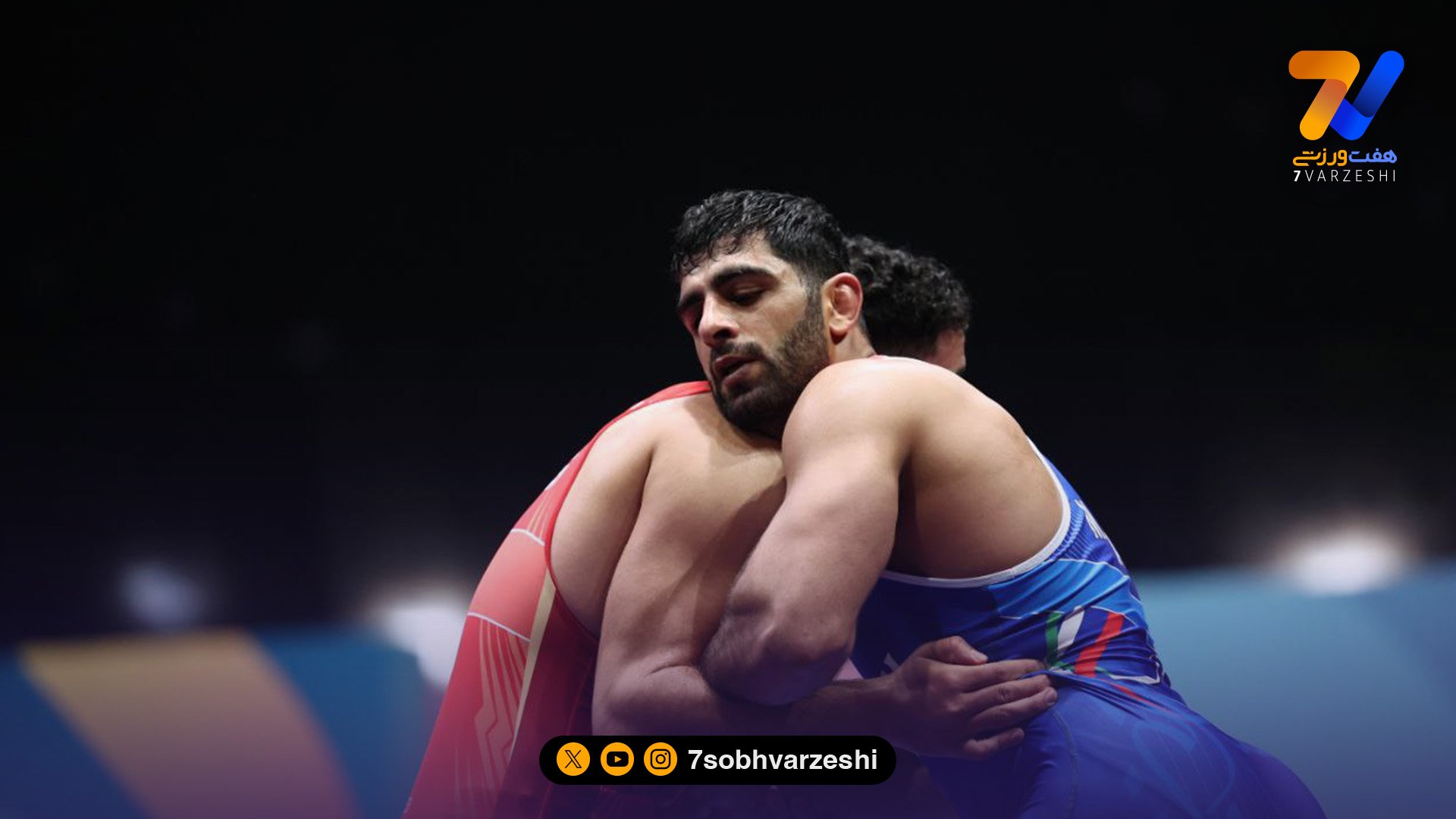 پیروزی ساروی مقابل کشتی‌گیر میزبان