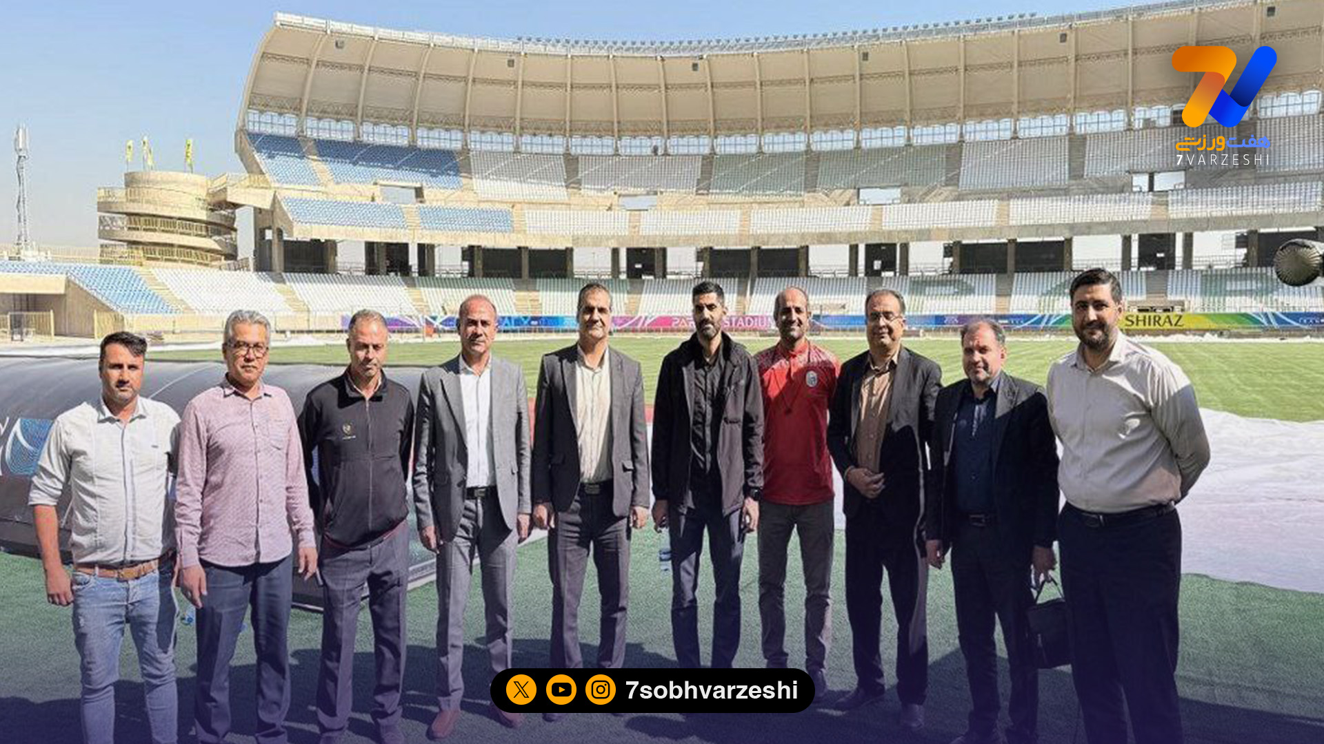 بازدید محمد انصاری از ورزشگاه پارس برای میزبانی دربی