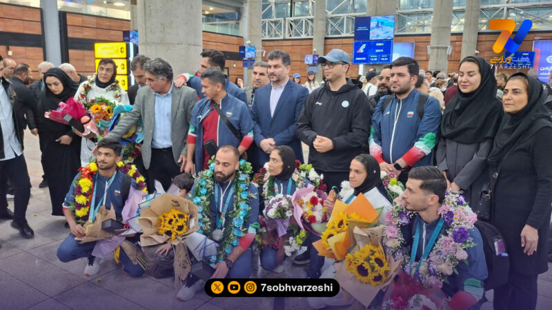 بازگشت تیم ملی ووشو به تهران پس از پایان بازی‌های همبستگی اسلامی