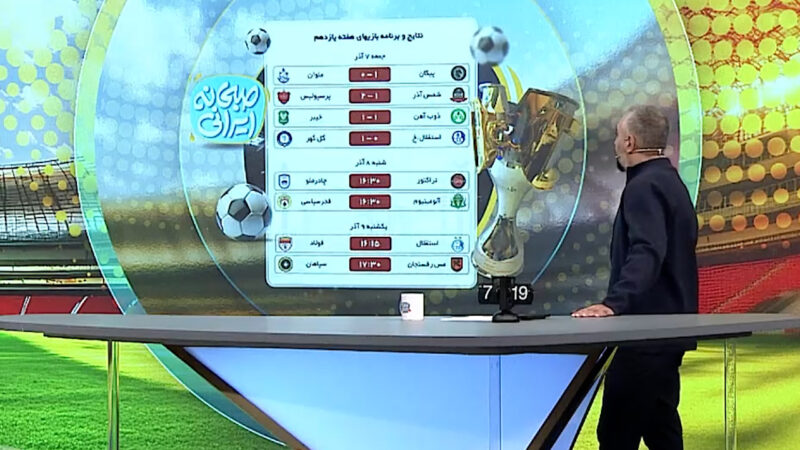 نتایج بازی های روز گذشته لیگ برتر فوتبال ایران