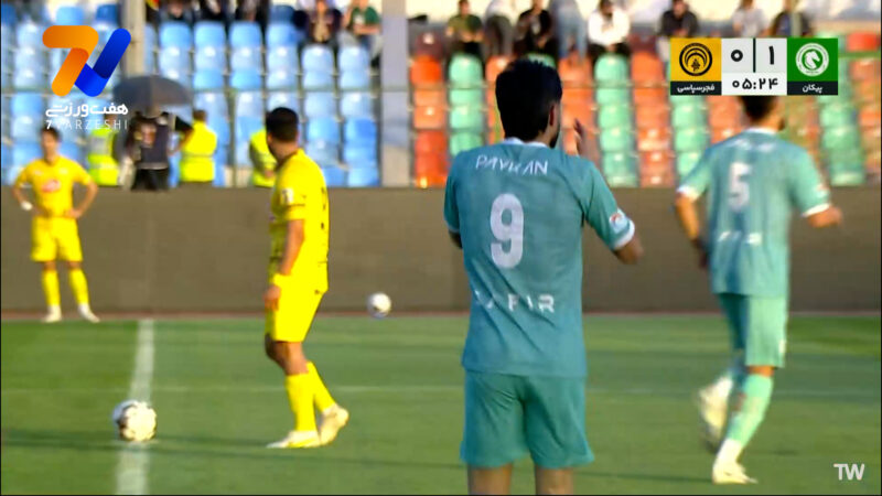 گل اول پیکان به فجرسپاسی توسط فراز امام علی