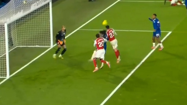 گل اول آرسنال به چلسی توسط میکل مرینو