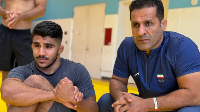 تیم ملی کشتی فرنگی روی تاتامی تمرین کرد! 