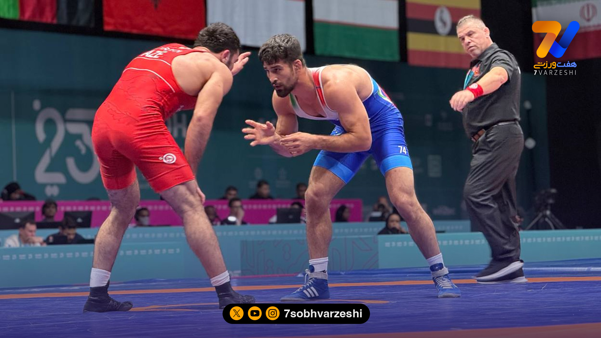 امامی طلایی شد؛ غلبه مقتدرانه بر رقیب آذربایجانی!