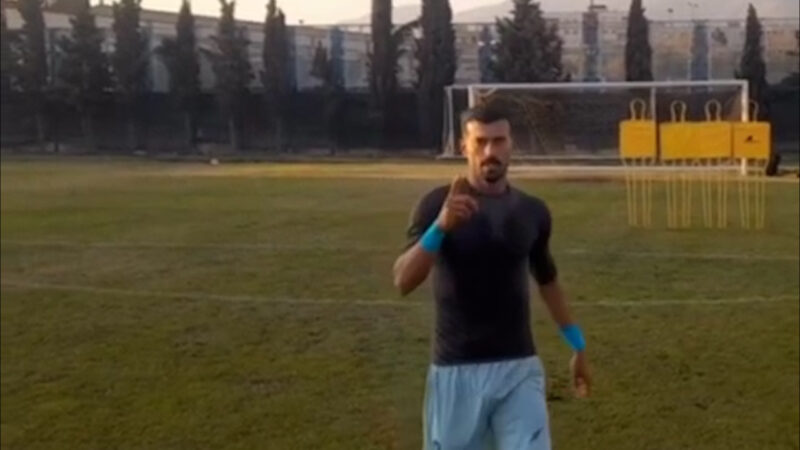 رجزخوانی تصویری رامین رضاییان؛ تمرین ایستگاهی برای دربی