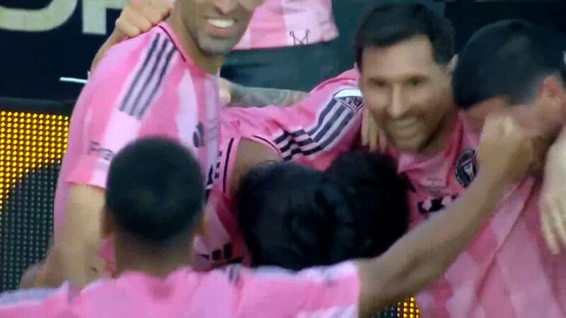 دبل پاس گل مسی در فینال لیگ MLS آمریکا