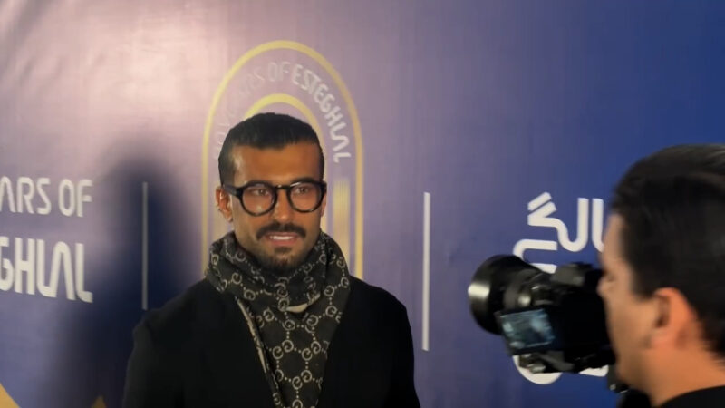 ورود همزمان رامین رضاییان و آرمین سهرابیان به جشن هشتادسالگی استقلال