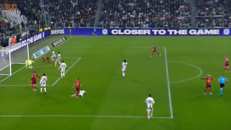 گل اول آاس رم به یوونتوس (بالدانزی)