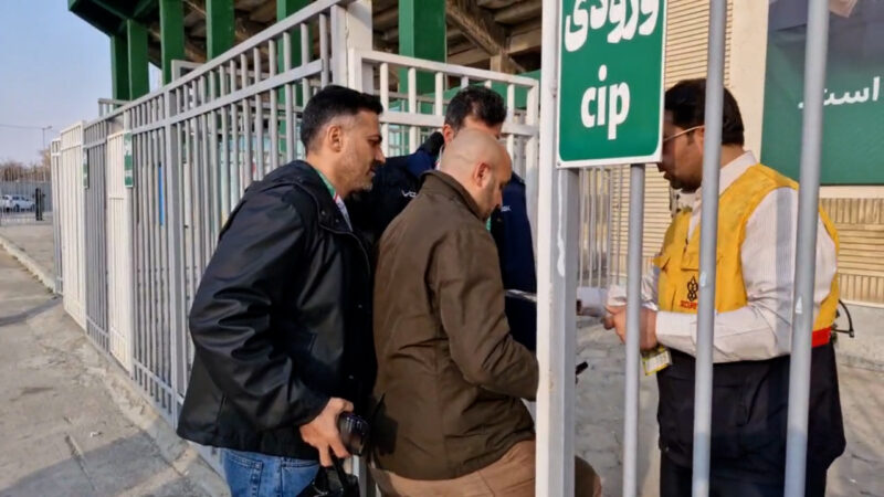 ورود گالیاردی و الهویی به ورزشگاه امام خمینی اراک