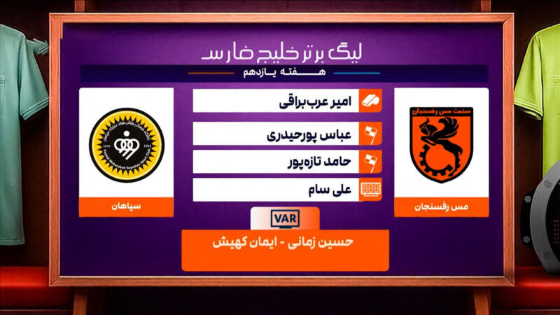 کارشناسی داوری مس رفسنجان – سپاهان