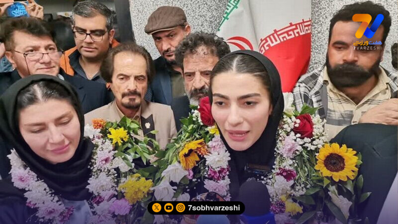 آتوسا گلشادنژاد مدال بر گردن پدر آویخت: می‌خواهم نماینده شایسته‌ای برای دختران ایران باشم!