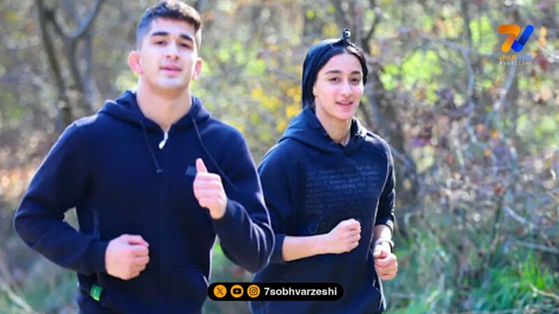 خوشحالی به سبک امیرمحمد یزدانی خواهر زهرا بعد از شکست رقیب