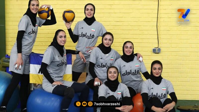 استایل دختران والیبالیست ایرانی با چادرهای گل گلی
