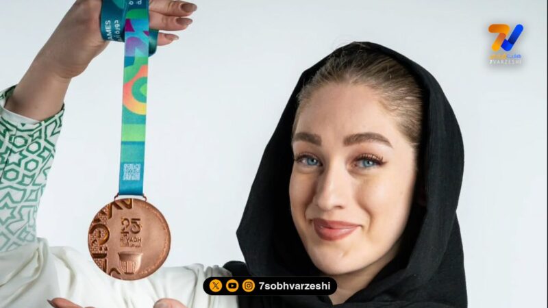 عکس| برف بازی آیت سلامت دختر بلند قامت والیبال