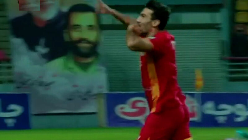 گل اول فولاد به چادرملو (محمدرضا سلیمانی)