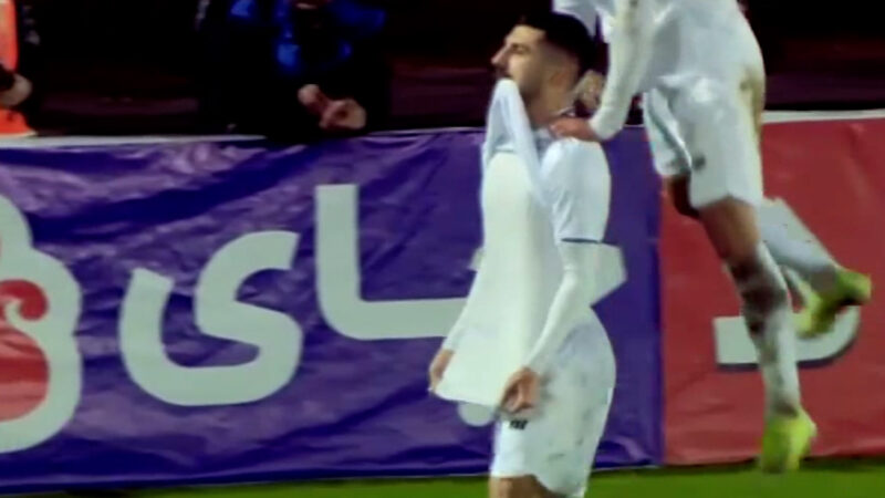 گل اول ملوان به مس رفسنجان (محمد علی نژاد)