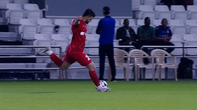 گل اول شباب الاهلی به السد با ارسال مرصاد سیفی