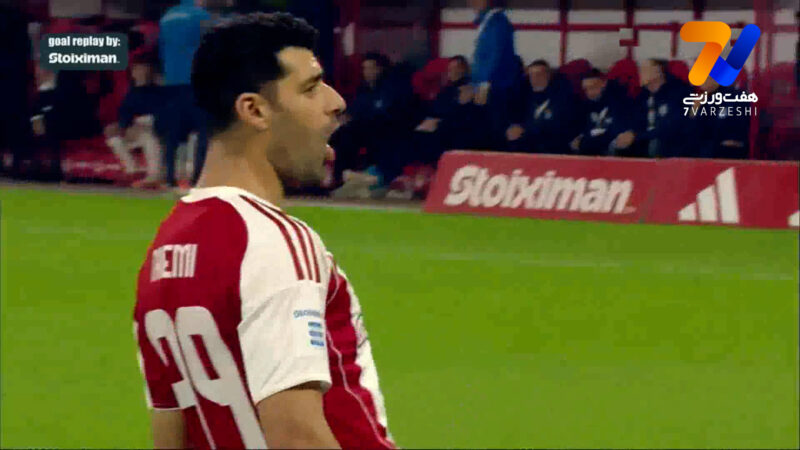 گلزنی طارمی مقابل کیفیسیا ؛ گل اول المپیاکوس به کیفیسیا