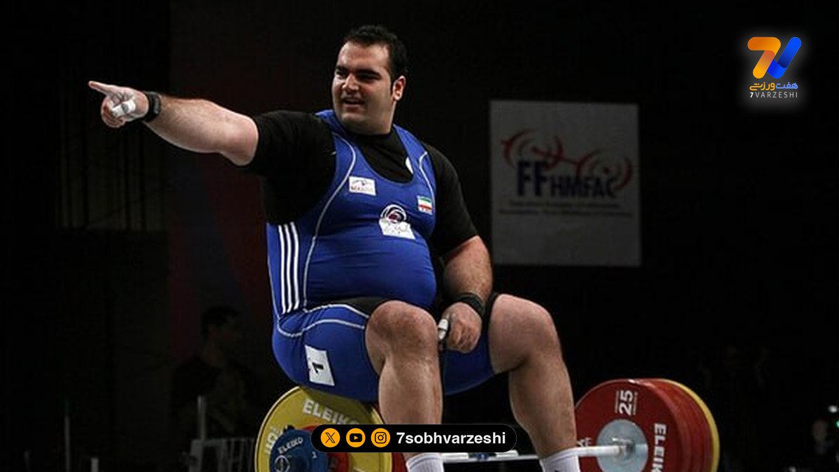 مجسمه هایپررئال بهداد سلیمی ستاره وزنه برداری