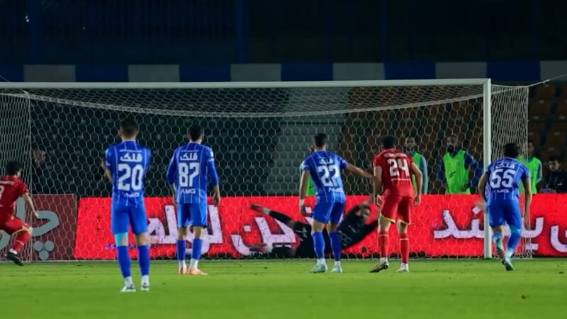 مهار پنالتی ساسان انصاری توسط آدان از دیچه دوربین باشگاه استقلال