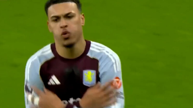 گل اول استون ویلا به منچستر یونایتد توسط مورگان راجرز