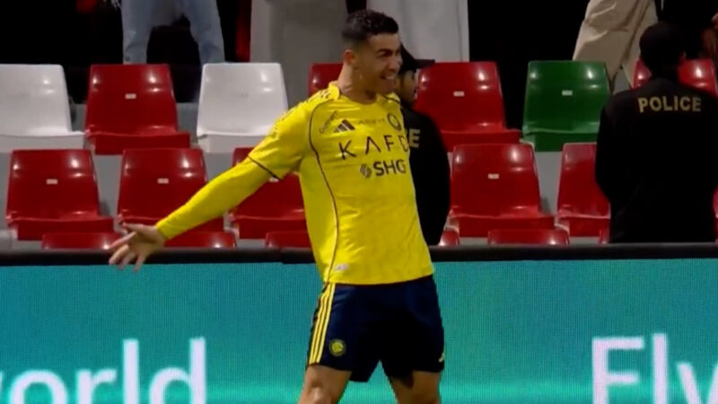 گل دوم النصر به الاتفاق توسط کریستیانو رونالدو