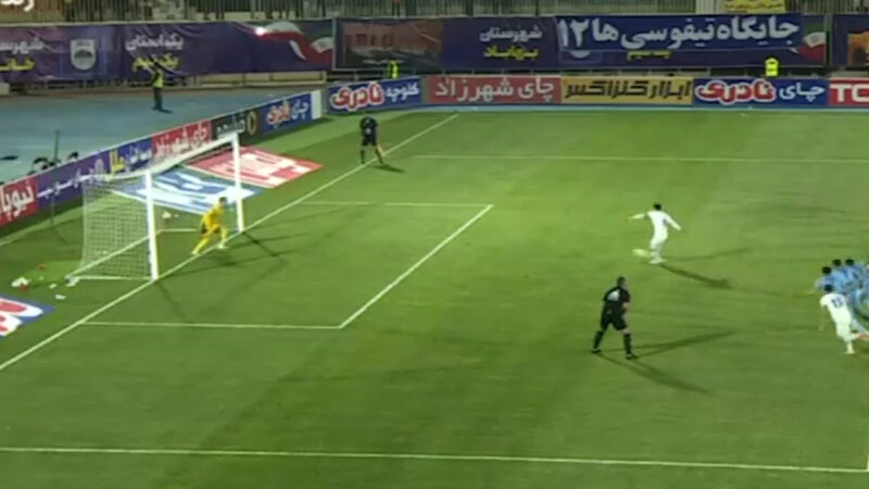 گل اول استقلال خوزستان به چادرملو توسط بوحمدان