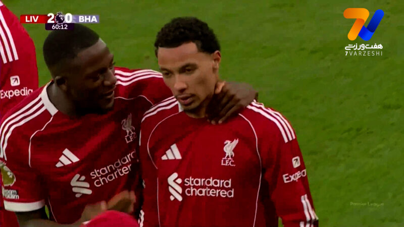 دبل اکیتیکه؛ گل دوم لیورپول به برایتون