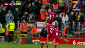 گل دوم لیورپول به ولورهمپتون توسط فلورین ویرتز