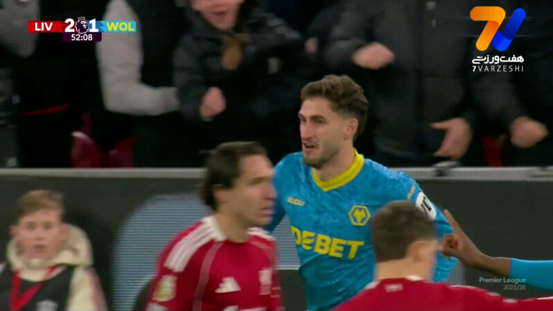 گل اول ولورهمپتون به لیورپول توسط سانتیاگو بوئنو