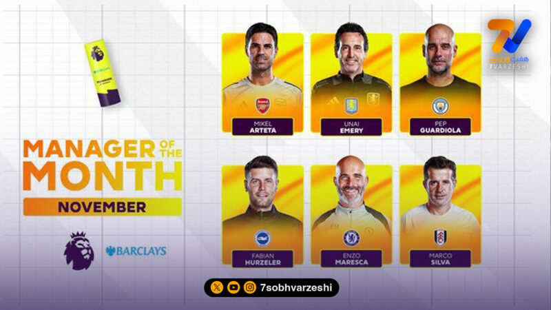 نامزدهای بهترین سرمربی ماه لیگ برتر اعلام شد