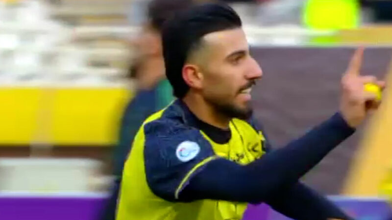 گل اول سپاهان به خیبر توسط محمد عسکری