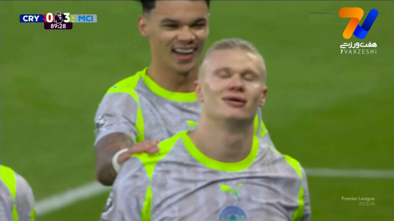دبل هالند؛ گل سوم منچسترسیتی به کریستال‌پالاس