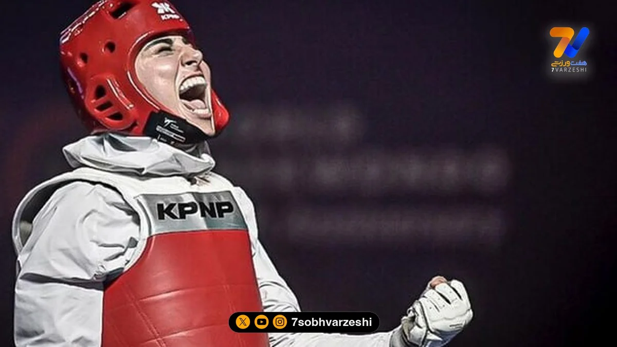 عکس لحظه پیروزی ناهید کیانی در برابر کیمیا علیزاده