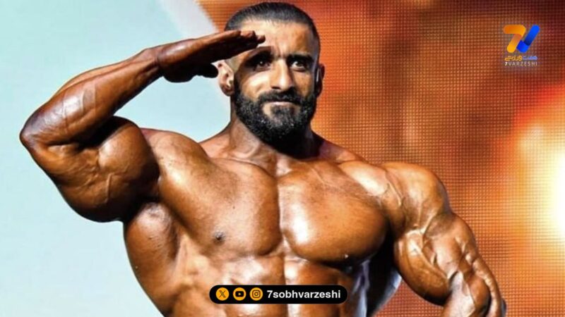 هادی چوپان با ریش رنگی و لباس محلی