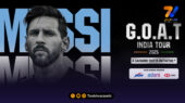 رونمایی از مجسمه ۲۱ متری لیونل مسی در هند؛ آغاز تور سه روزه  GOAT  