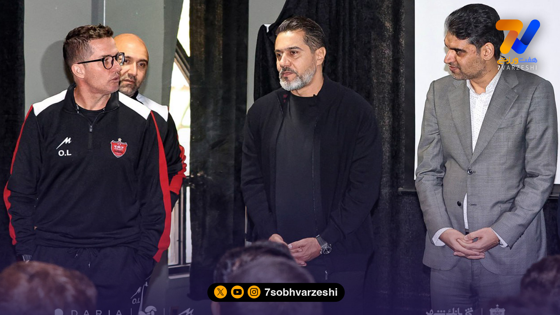 دیدار حدادی و خلیلی با اوسمار و بازیکنان پرسپولیس در آستانه دربی