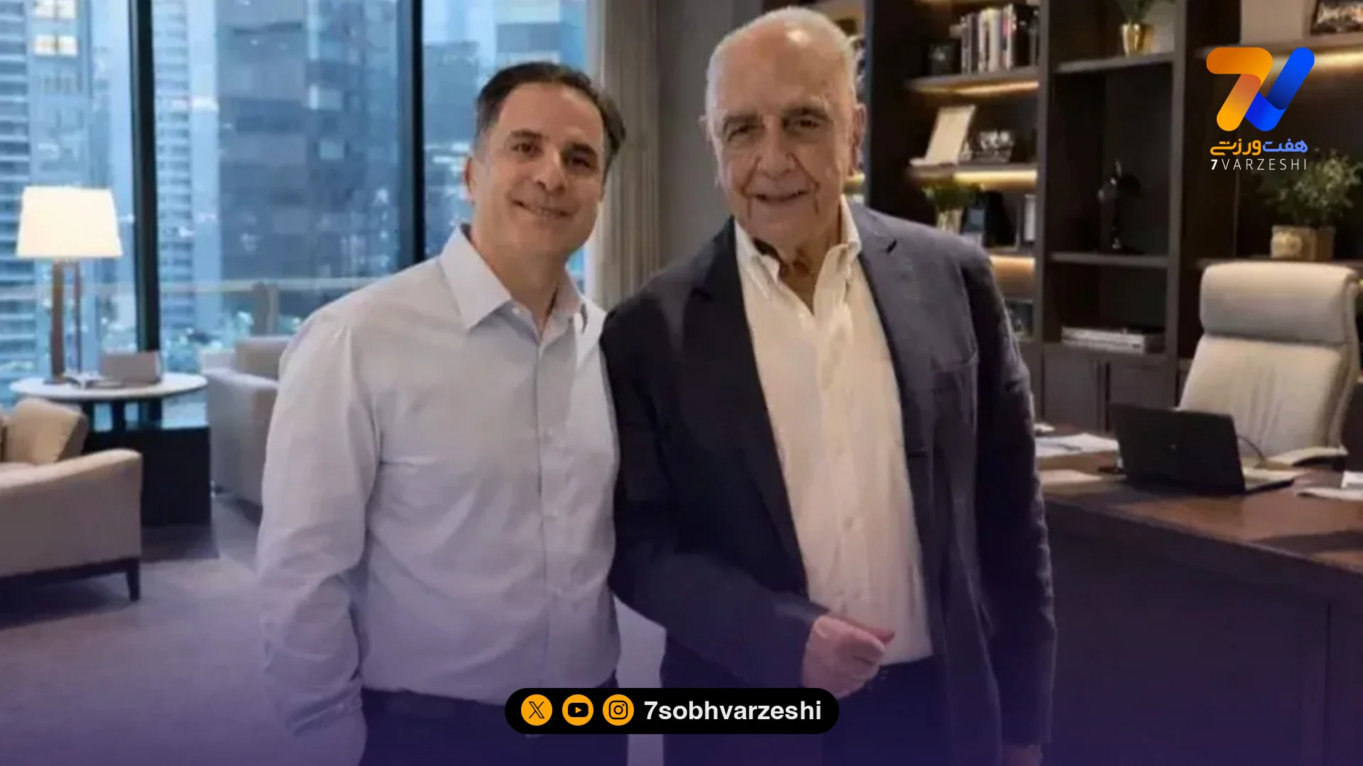 دیدار مالک باشگاه ایرانی با رییس محبوب میلان