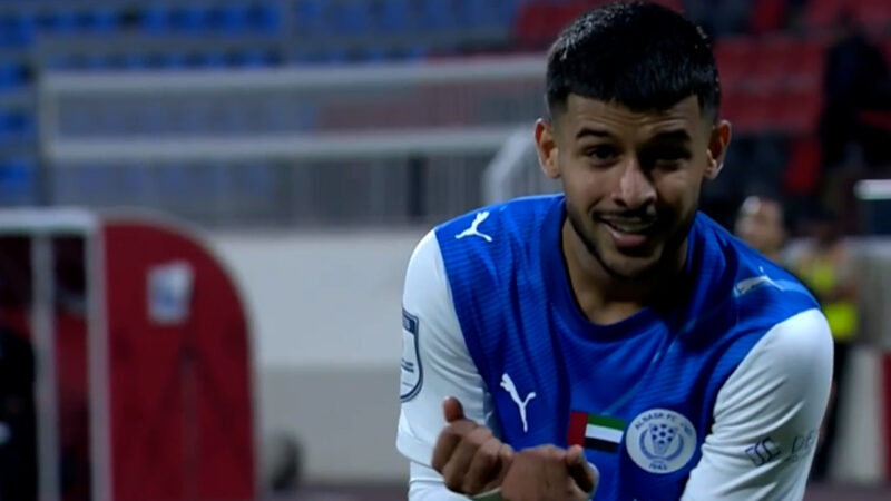 گل اول النصر دبی به البطائح توسط مهدی قایدی