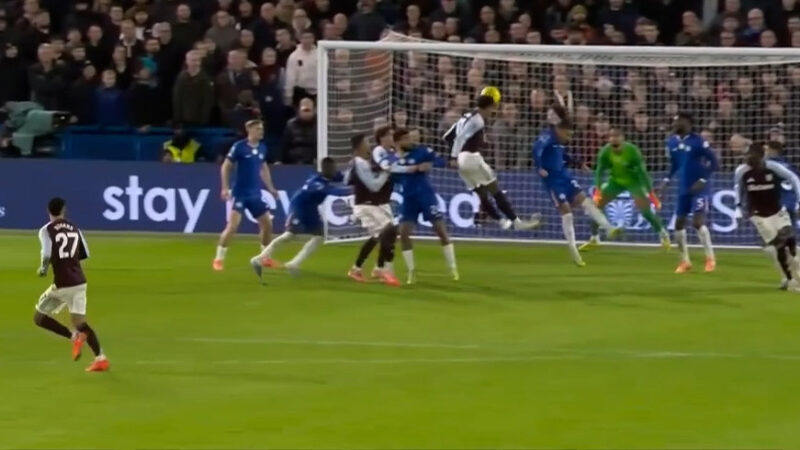 گل دوم استون ویلا به چلسی توسط اولی واتکینز