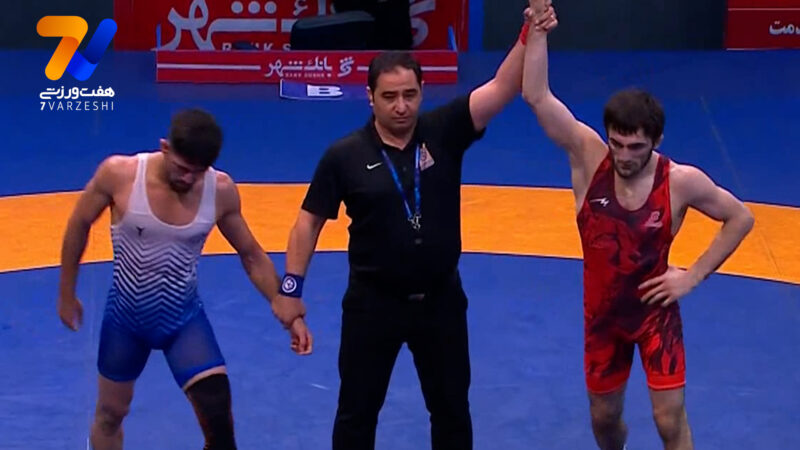 پیروزی عباس گاجی ماگمادوف مقابل قلی زادگان در فینال 61kg