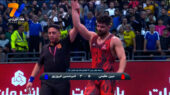 پیروزی محمدمبین عظیمی مقابل فیروزپور در وزن 92 کیلوگرم