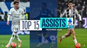 ۱۵ پاس گل برتر ماه دسامبر در سری‌آ ایتالیا