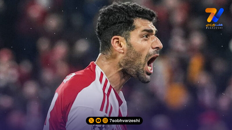 شادی بی حد و حصر طارمی پس از گلزنی به بایرلورکوزن/ عکس روز