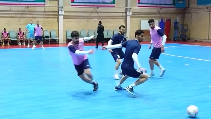 آخرین تمرین تیم ملی فوتسال ایران پیش از جام ملت‌ها